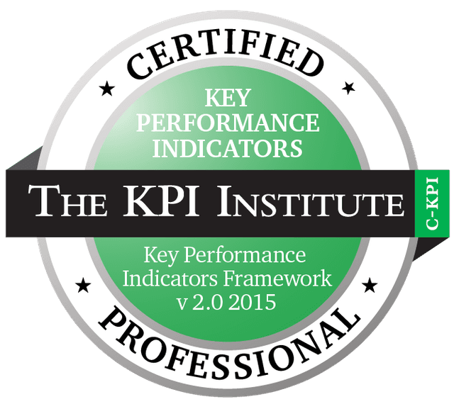 Certified KPI Professional (C-KPI) badge accredited by The KPI Institute