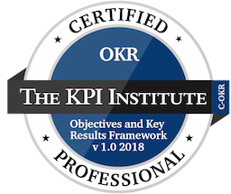 Certified OKR Professional certification badge